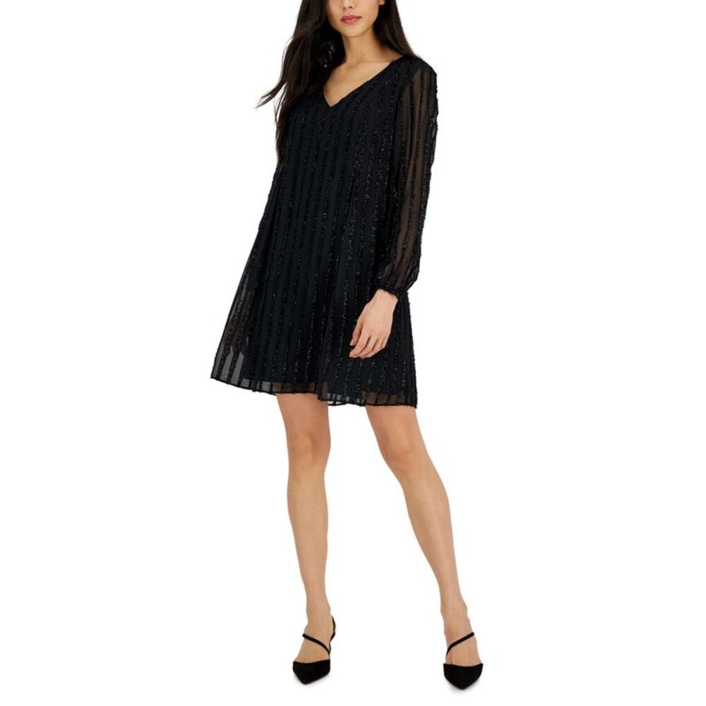 Inc International Concepts Womens Long-Sleeve Shift Dress